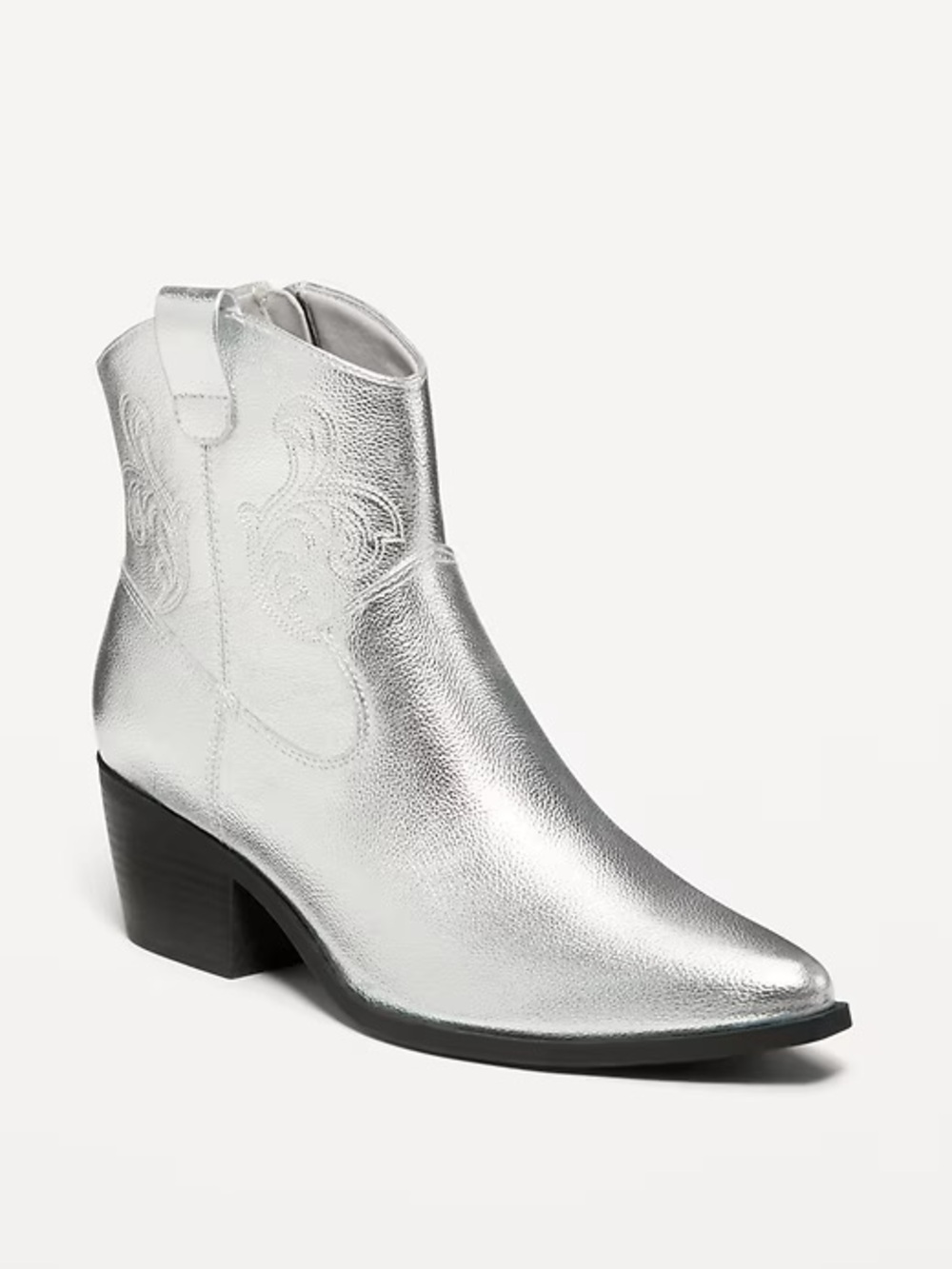 Old Navy Silver Cowboy Boots